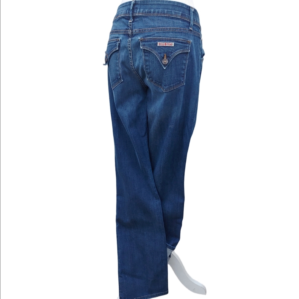 Hudson Flap Pocket Bootleg Blue Jeans Mid Wash Denim Women's size 30 - Picture 17 of 17